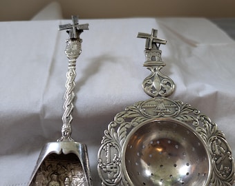 ヴィンテージクロームティーストレーナー – ティーポットやカップ用の