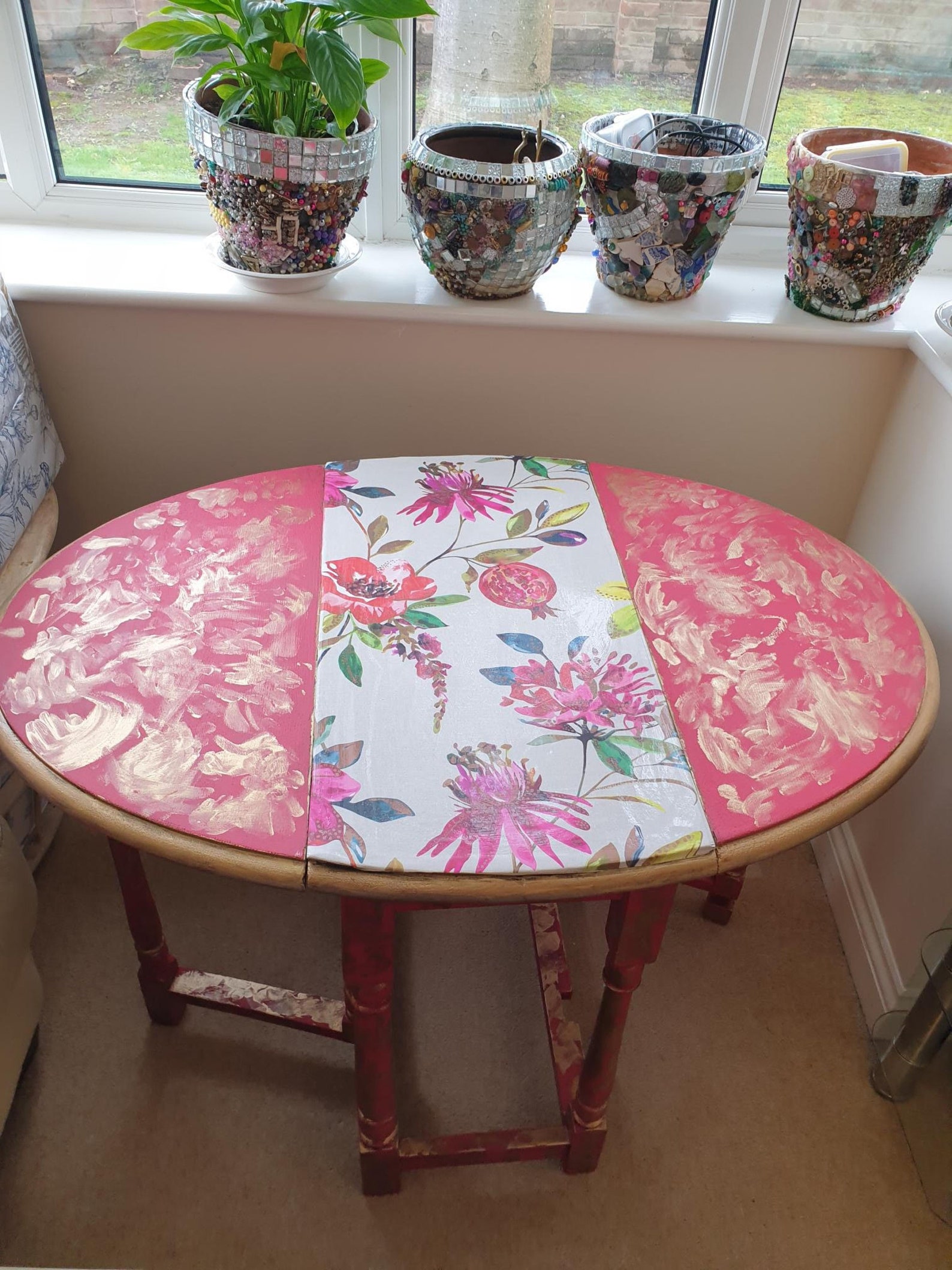 Upcycled Small Oak Gateleg Table Etsy