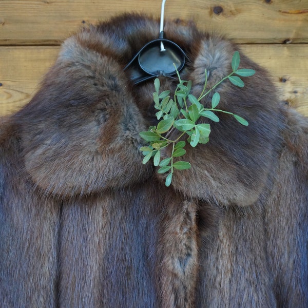 Vintage real mink fur M L