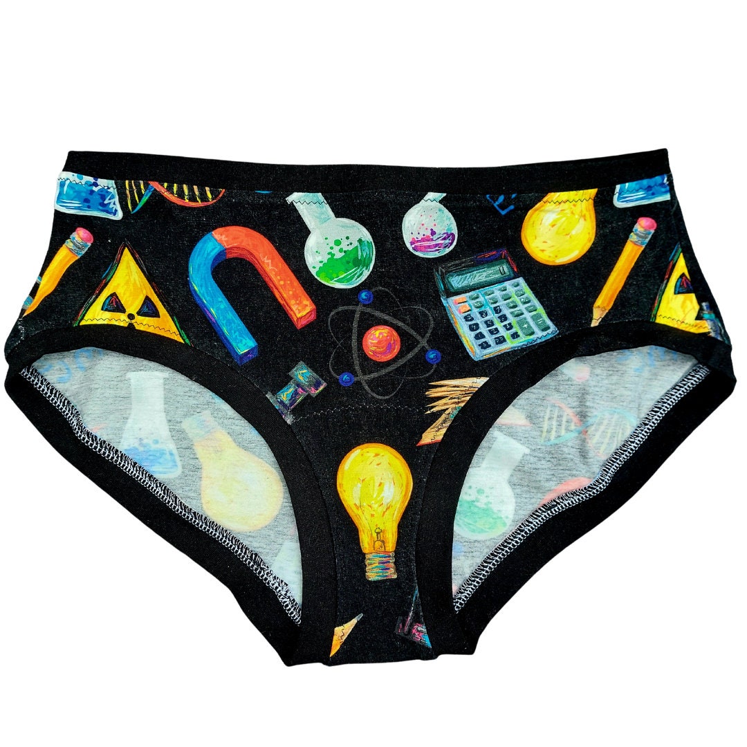 Women's Science Underwear Handmade Comfortable Scientist Etsy