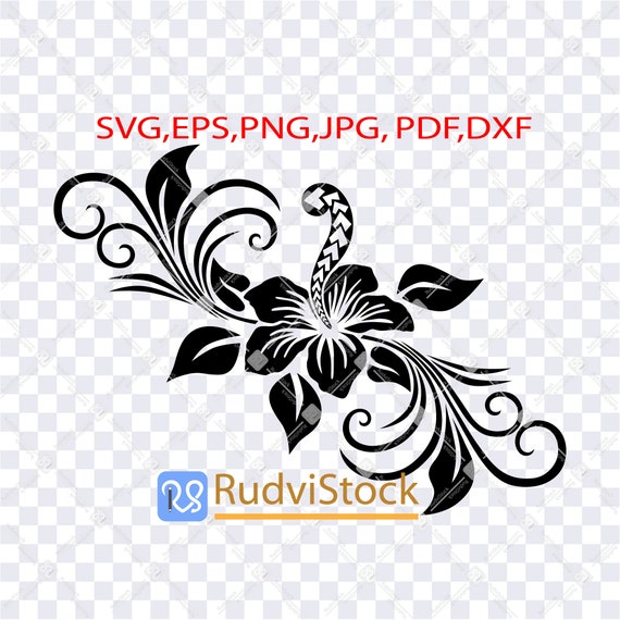 Download Polynesian Svg Hawaiian Flower Print Polynesian Art Flower Etsy
