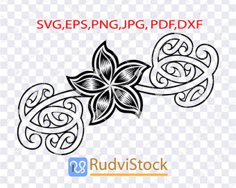 Art & Collectibles Floral Design Polynesian Svg Svg Files for Cricut ...