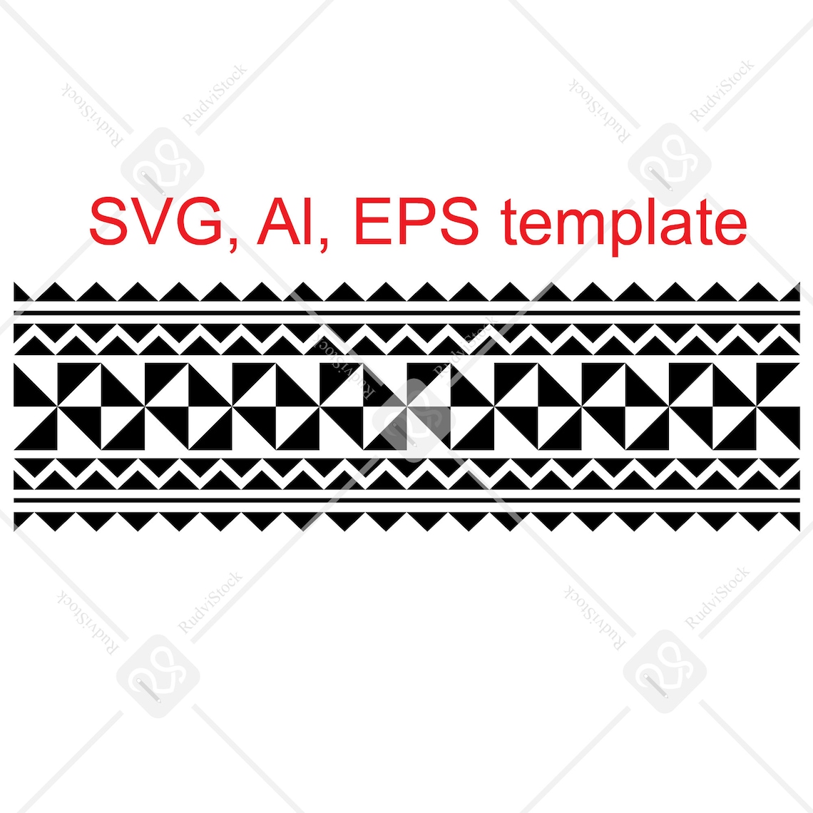 Polynesian Pattern Svg Seamless Tongan Border Polynesian Etsy