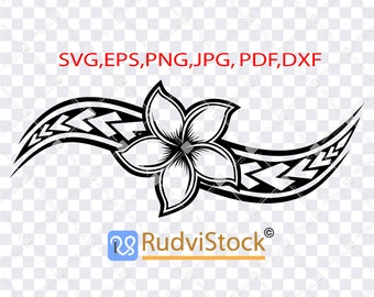 Art & Collectibles Floral Design Polynesian Svg Svg Files for Cricut ...