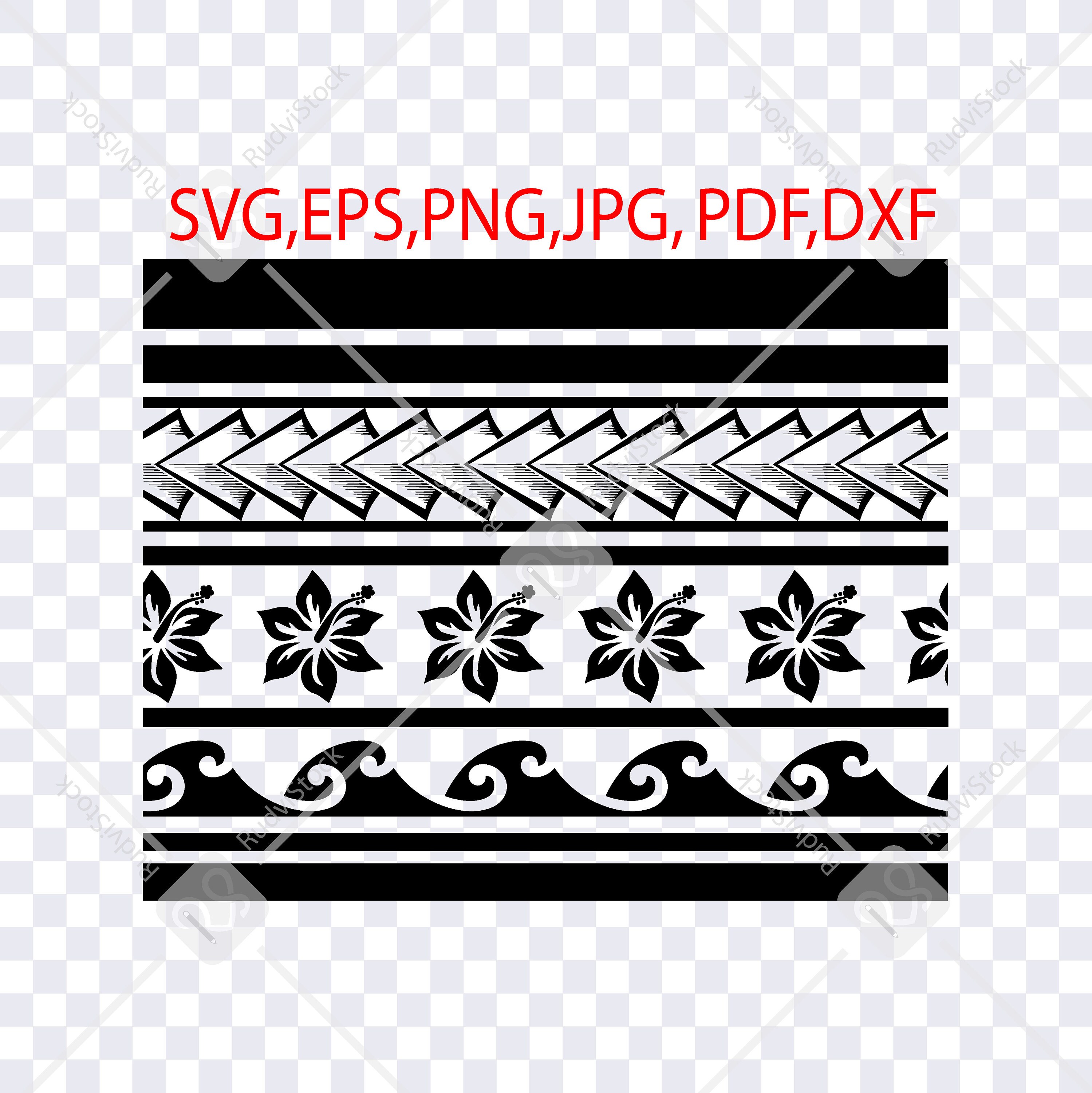 Maori Svg Decor Polynesian Svg Svg Designs Clothes Prin Samoan Svg ...