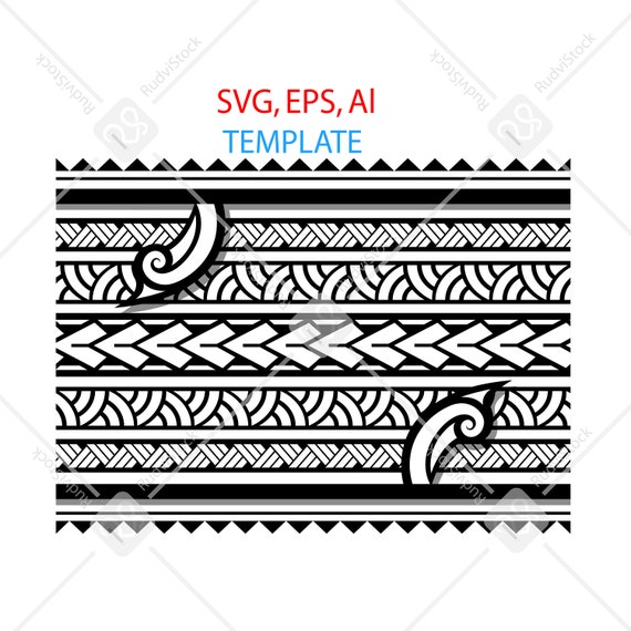 Polynesian Svg Samoan Svg Polynesian Tattoo Print | Etsy