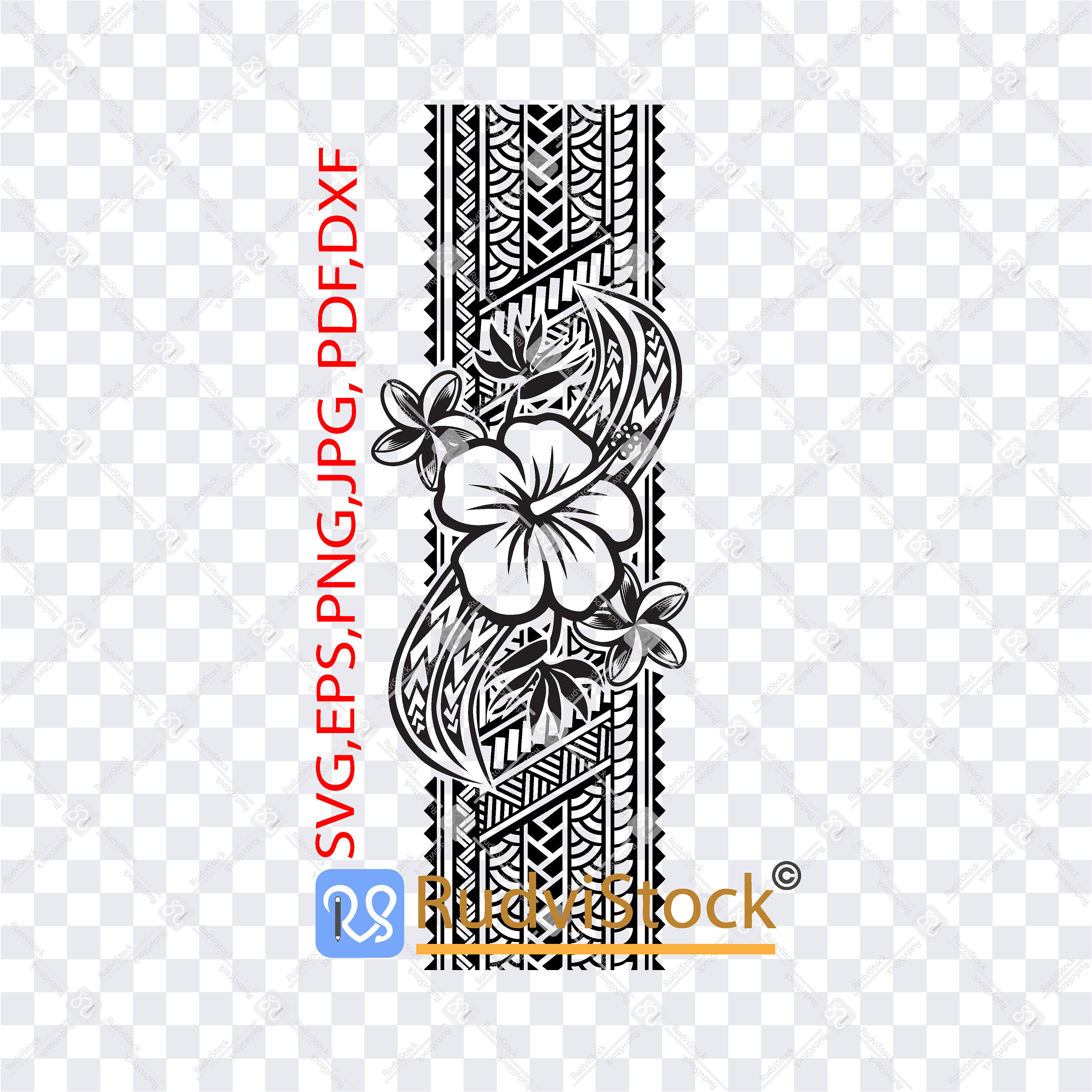 Art & Collectibles Floral Design Polynesian Svg Svg Files for Cricut ...