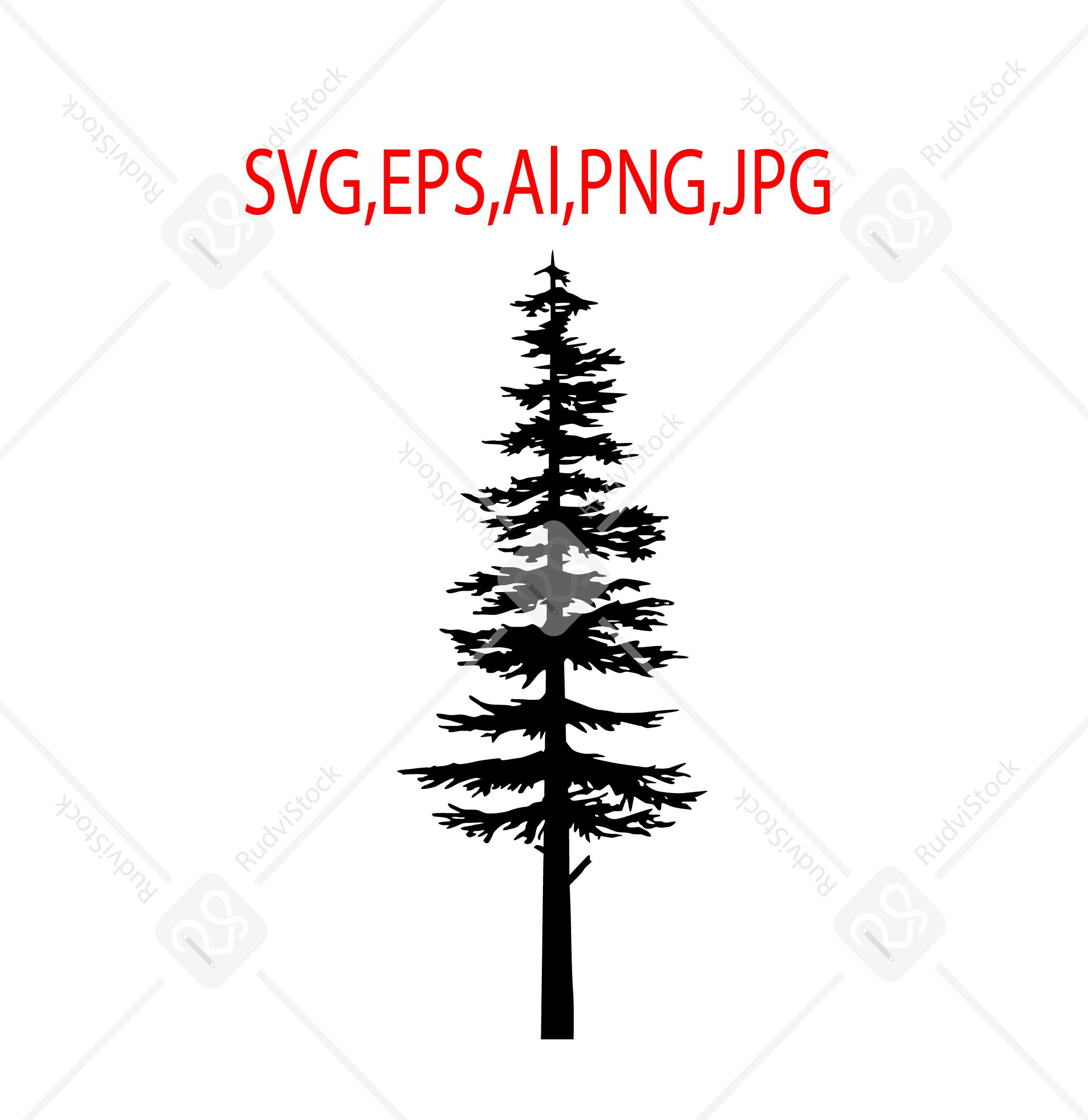 Download Christmas Tree Silhouette Svg Tree Pine Tribal Cricut Cut Etsy