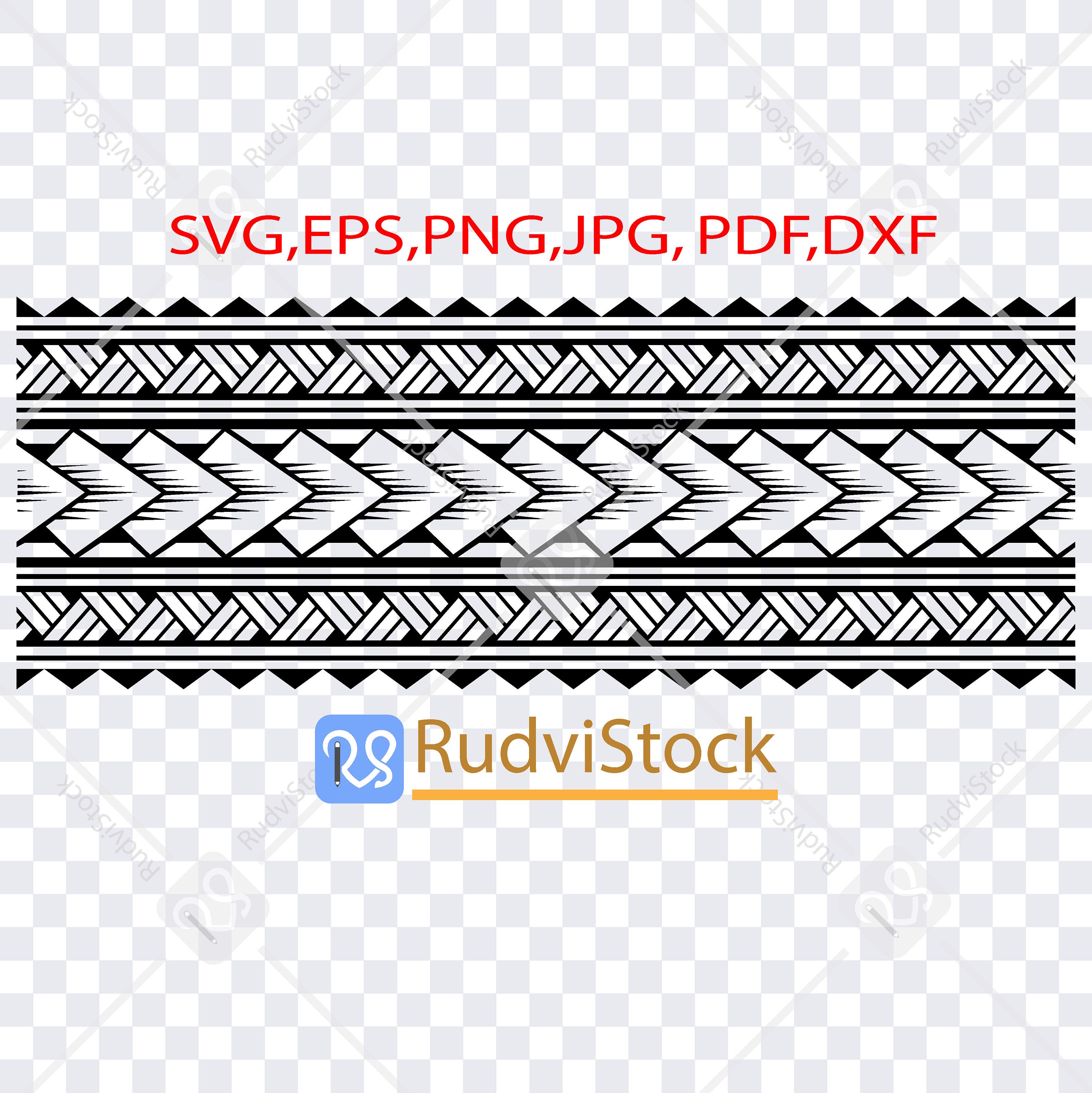 Polynesian Svg Polynesian Band Tattoo Svg Cut File Samoan | Etsy