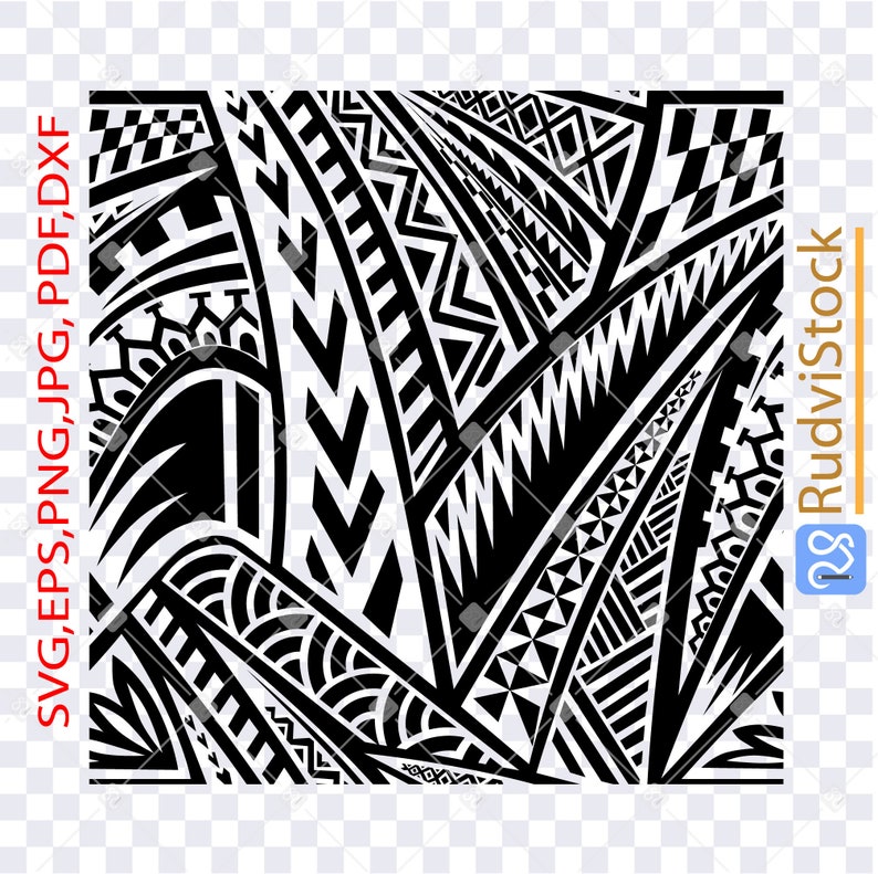 Polynesian Svg Polynesian Tribal Svg Seamless Samoan - Etsy Singapore