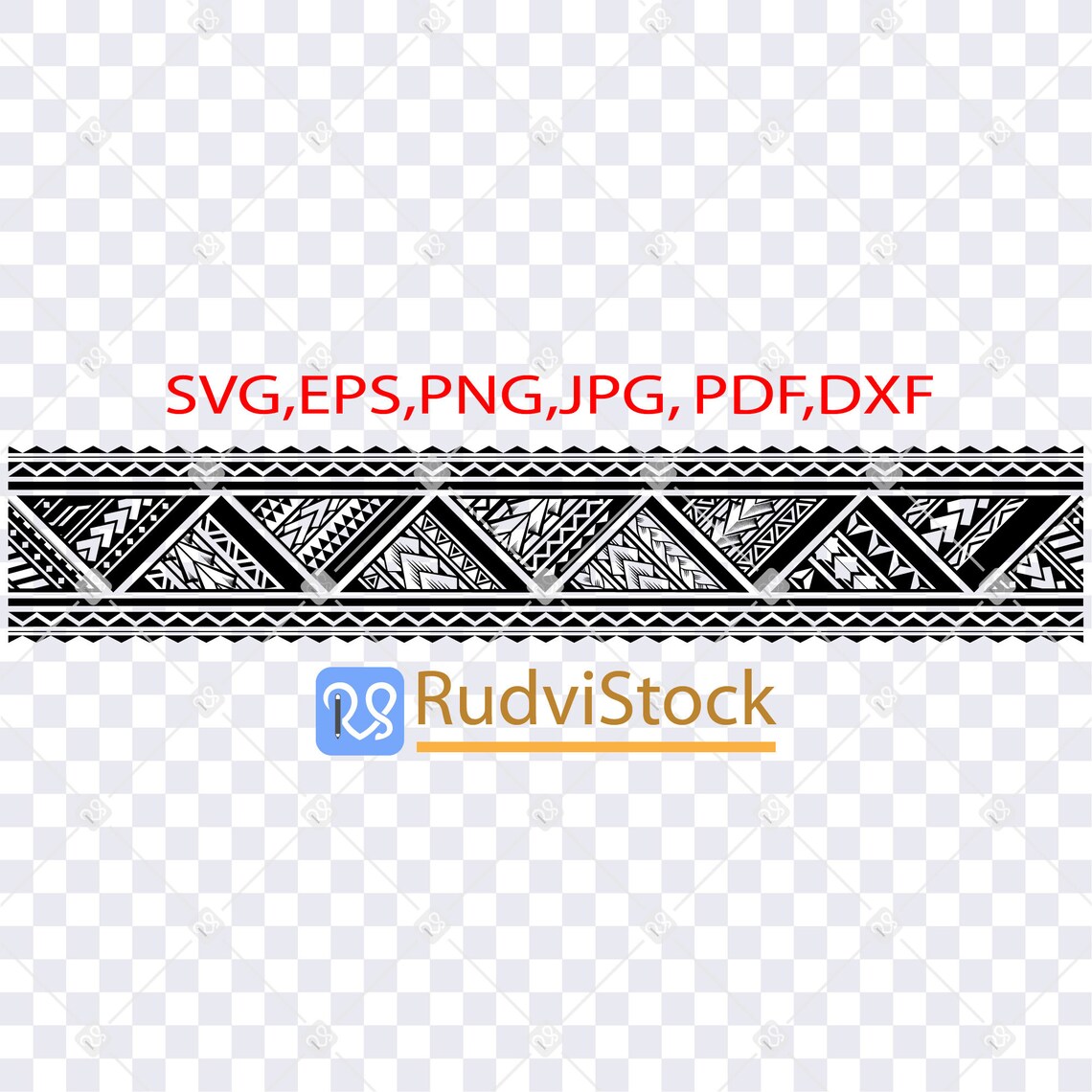 Polynesian Svg Polynesian Border Pattern Polynesian Tribal | Etsy