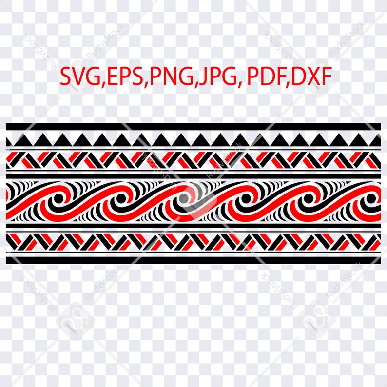 Download Polynesian SVG Samoan SVG Tribal SVG Maori Svg Border | Etsy