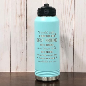 Funny best friend water bottle - best friend cup - Funny friend birthday mug - Gift for bestie - Humor travel mug