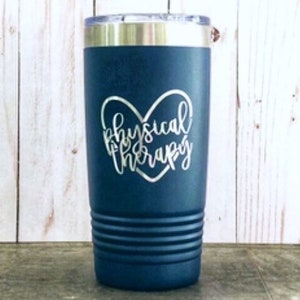 Physical Therapy travel coffee cup - PT Gift - physical Therapist gift - Engraved Travel Mug - PT graduate gift - coffee mug