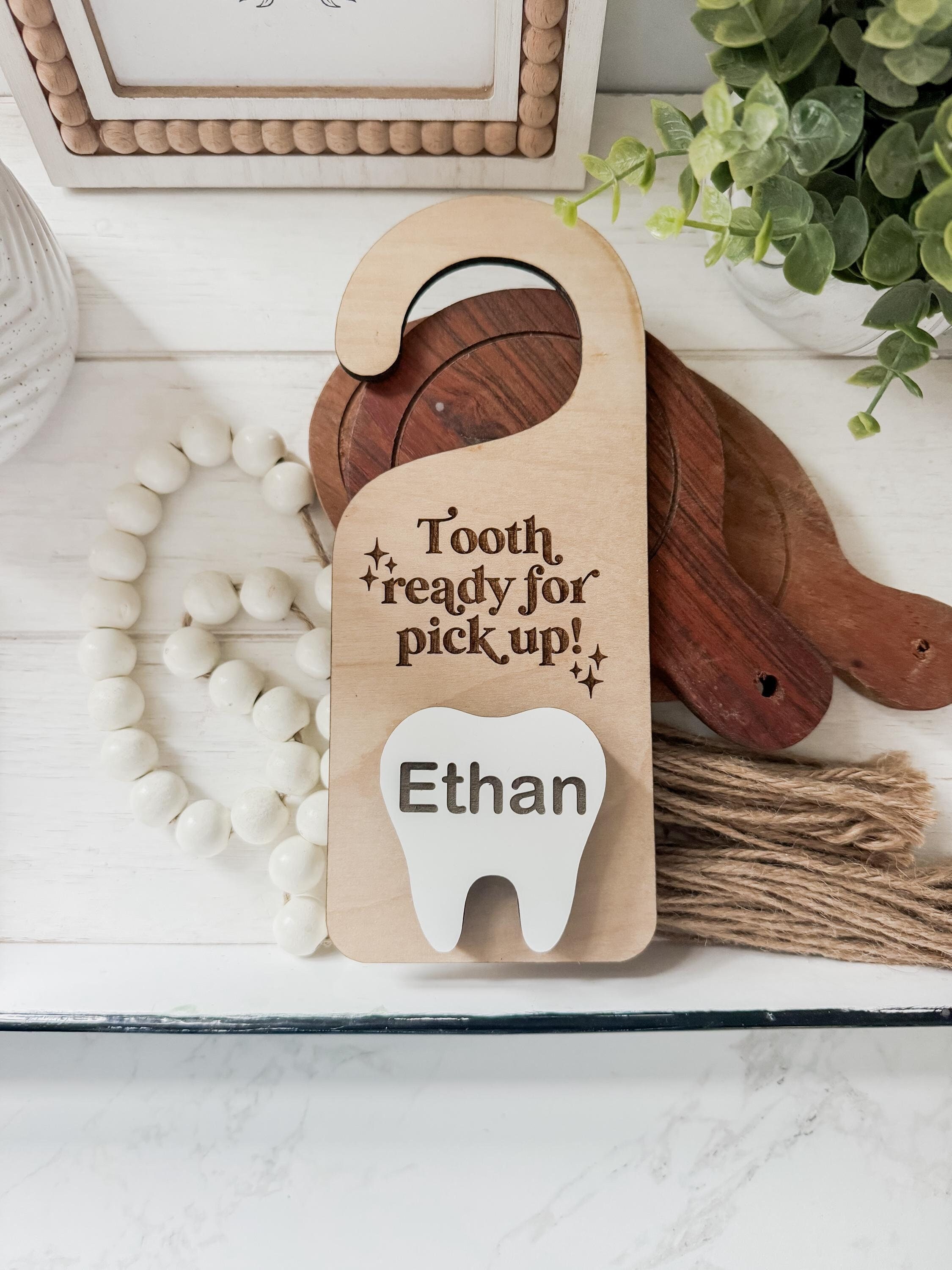 Tooth Fairy Personalized Door Hanger - Tooth Fairy Money Holder - Tooth ...