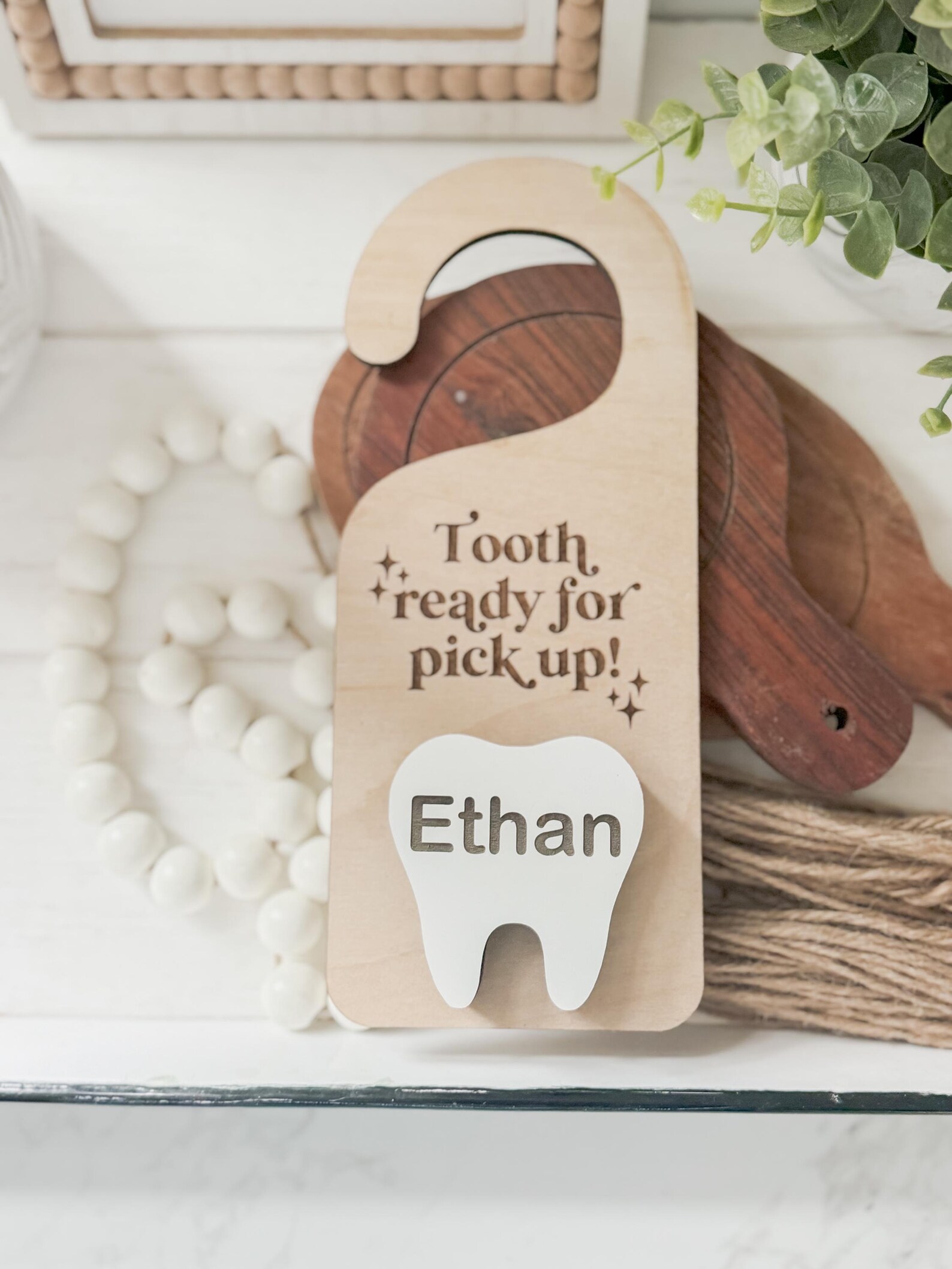 Tooth Fairy Personalized Door Hanger - Tooth Fairy Money Holder - Tooth ...