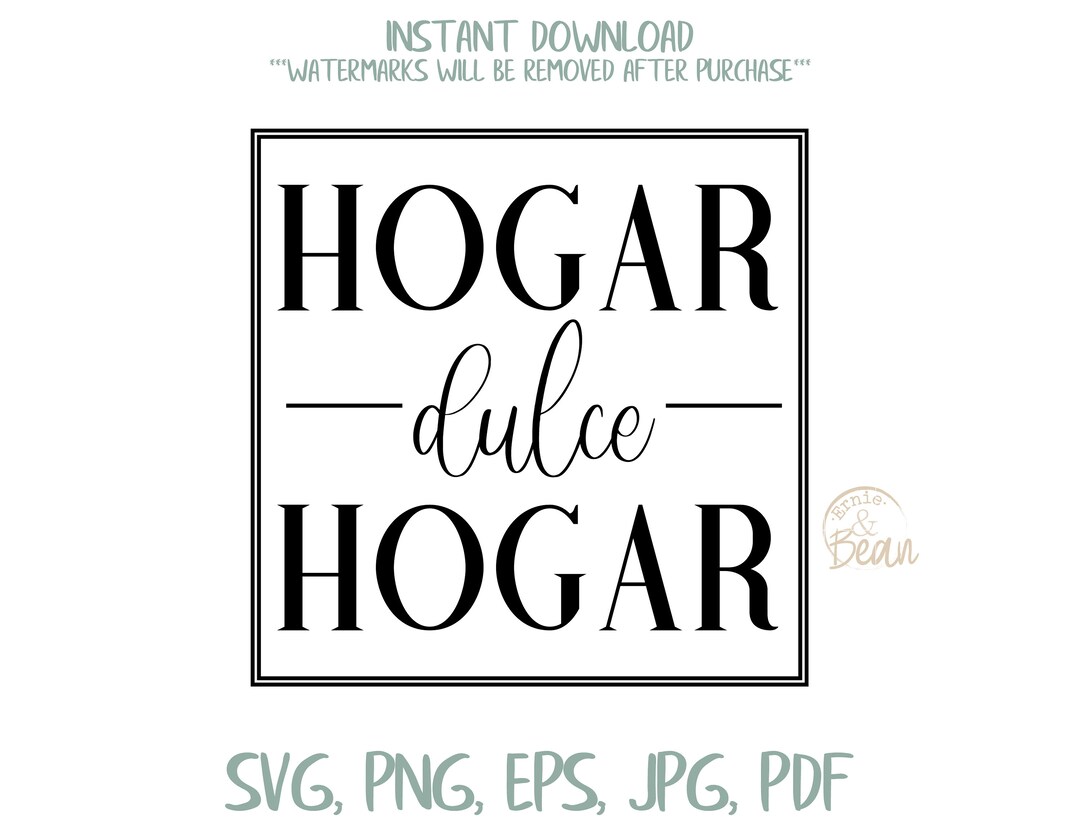 Hogar Dulce Hogar Home Sweet Home in Spanish Cutting and Etsy
