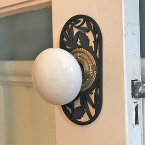 Decorative door knob plates image 4