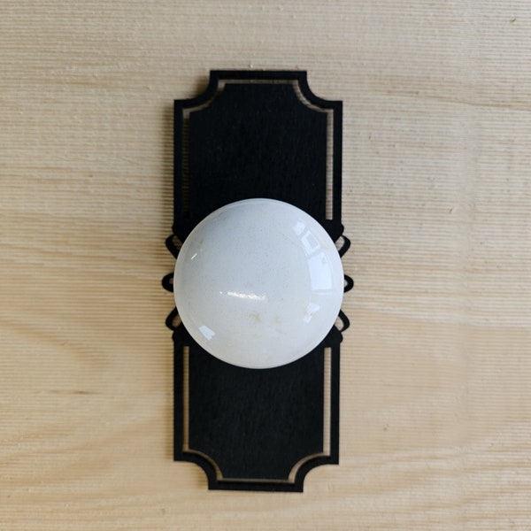 Decorative door knob plates