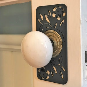 Decorative door knob plates image 5