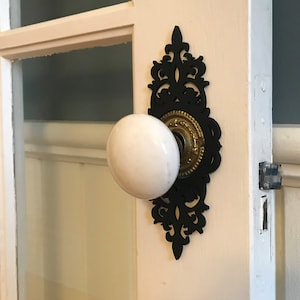 Decorative door knob plates image 1