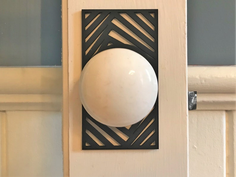 Decorative door knob plates Geometric