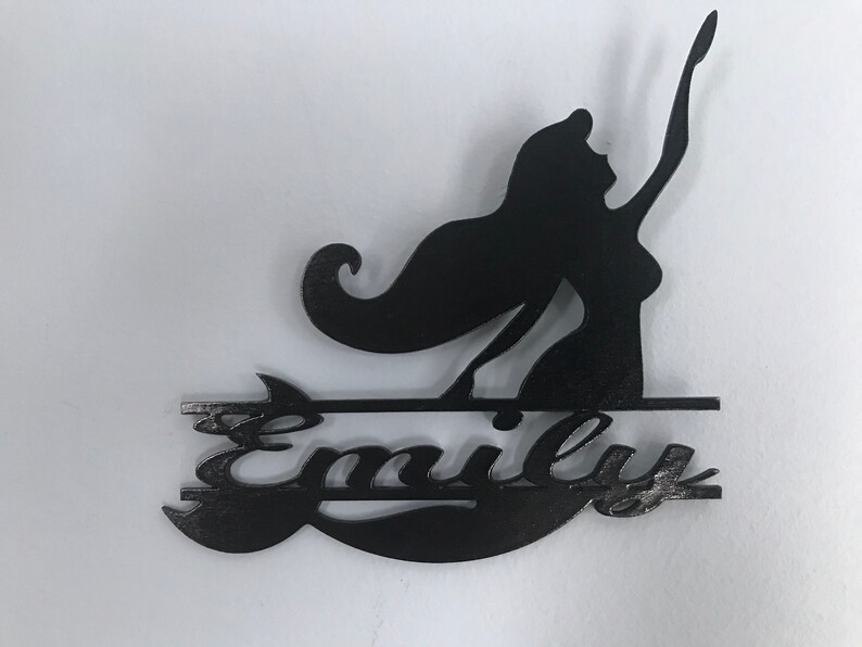 Mermaid monogram sign