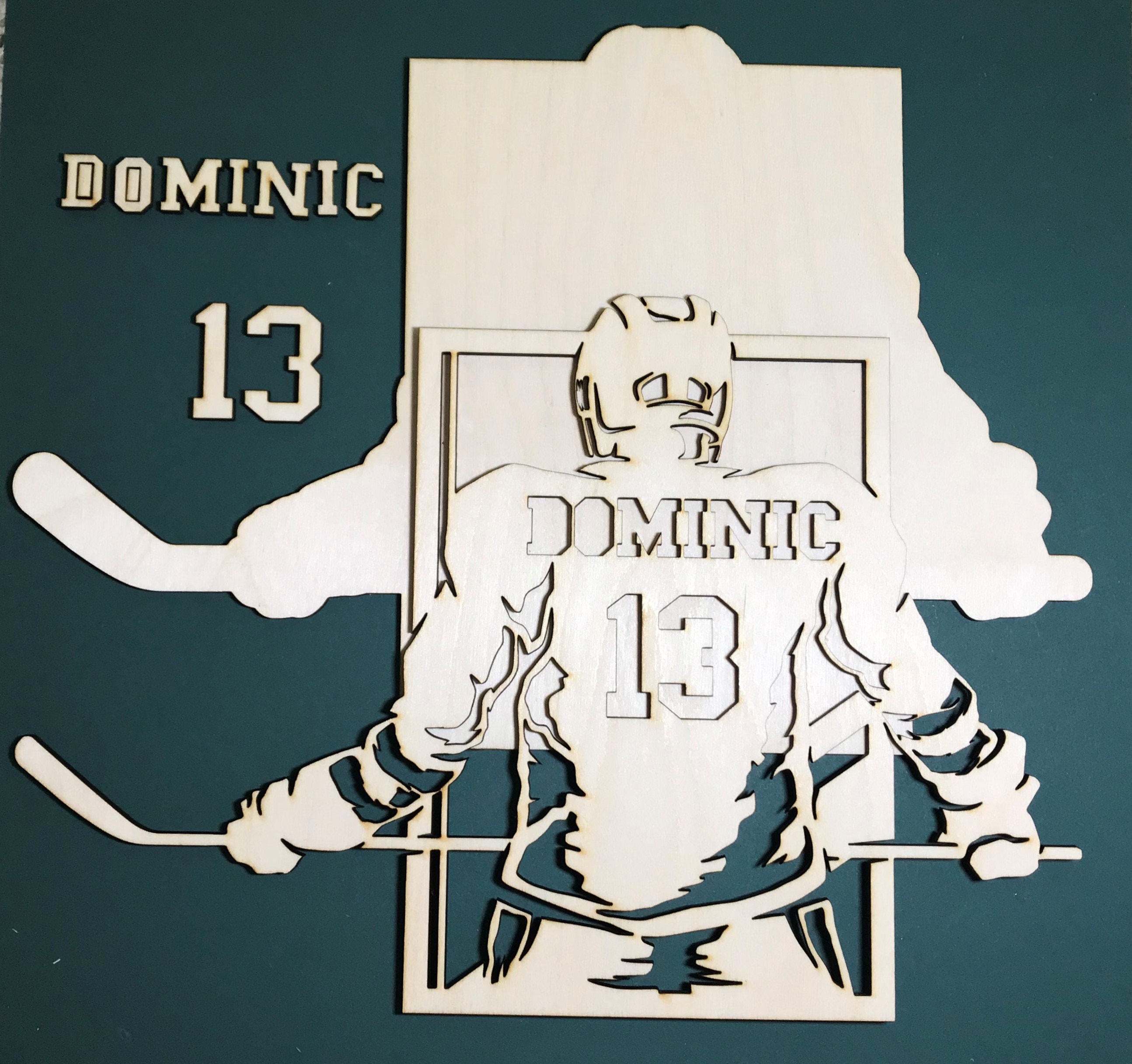 Personalized Hockey Wall Art DIY Etsy