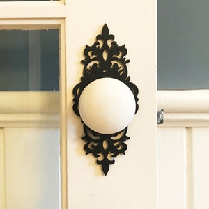 Decorative door knob plates Victorian