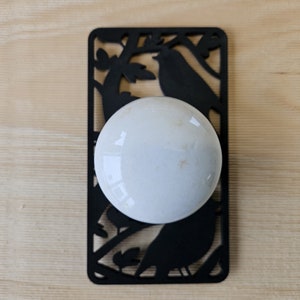 Decorative door knob plates - with permanent adhesive