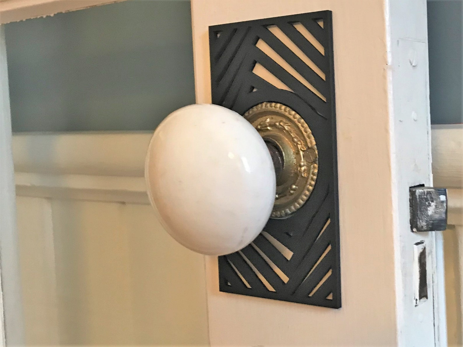 Decorative Door Knob Plates Etsy
