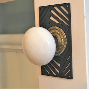 Decorative door knob plates image 3