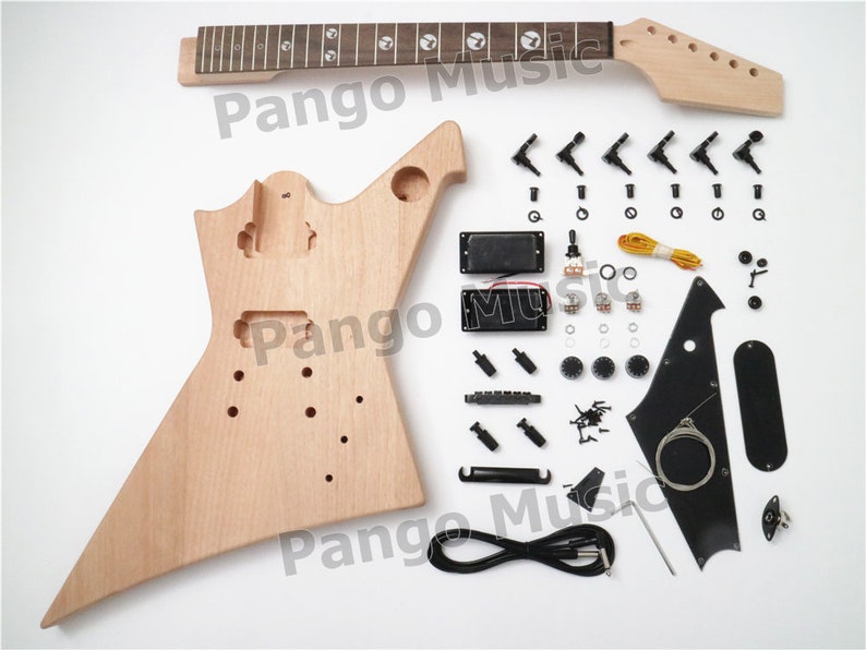 New Explorer Design Diy Electric Guitar Kit Of Pango Factory Pex 002b