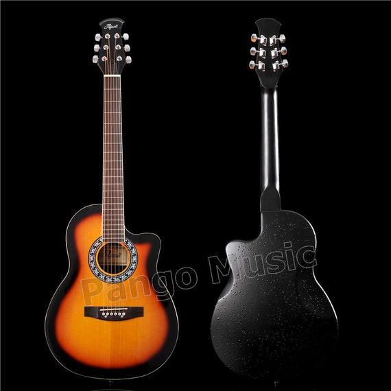 40 Inch Acoustic Guitar - 40 Inch Round Back Acoustic Guitar Of Pango Music Pnt 127 Etsy