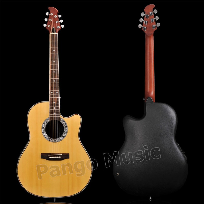 Pango Music 41 inch Round Back Acoustic guitar with EQ Etsy