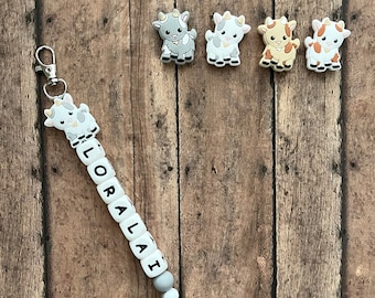Goats Custom Name Tag Keychain, zipper charm, name tag, gift, personalize, birthday, goat, farm animals, billy goats, country, farmer