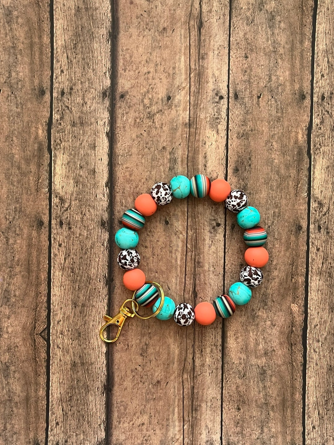 Western Silicone Keyring Bracelet Keys Keychain Silicone Etsy