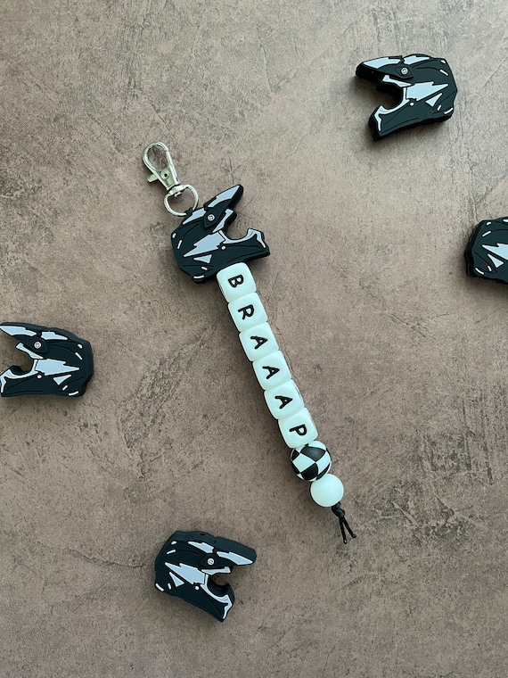 Helmet Custom Name Tag Keychain, bag tag, name tag, gift, personalize, motocross, dirt bike, checkered flag, four wheeler, race, braaap,dirt