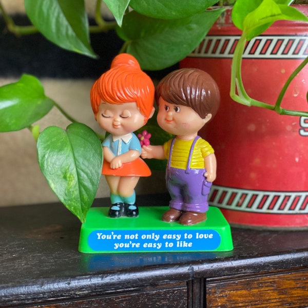 Vintage 1980s Berries Easy to Love Couples Statue