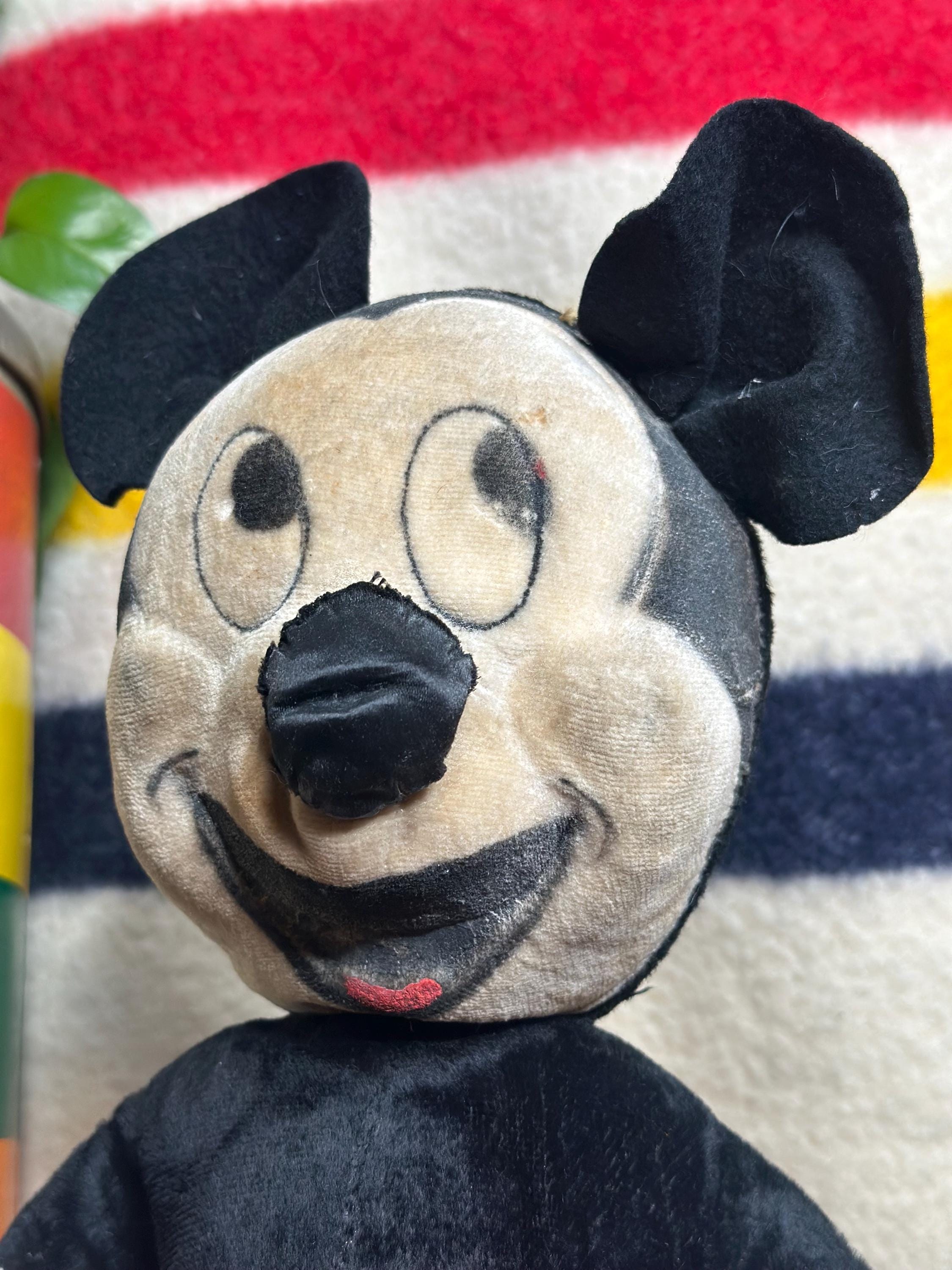 Vintage 1940s GUND Disney Mickey Mouse Plush Stuffed Animal - Etsy