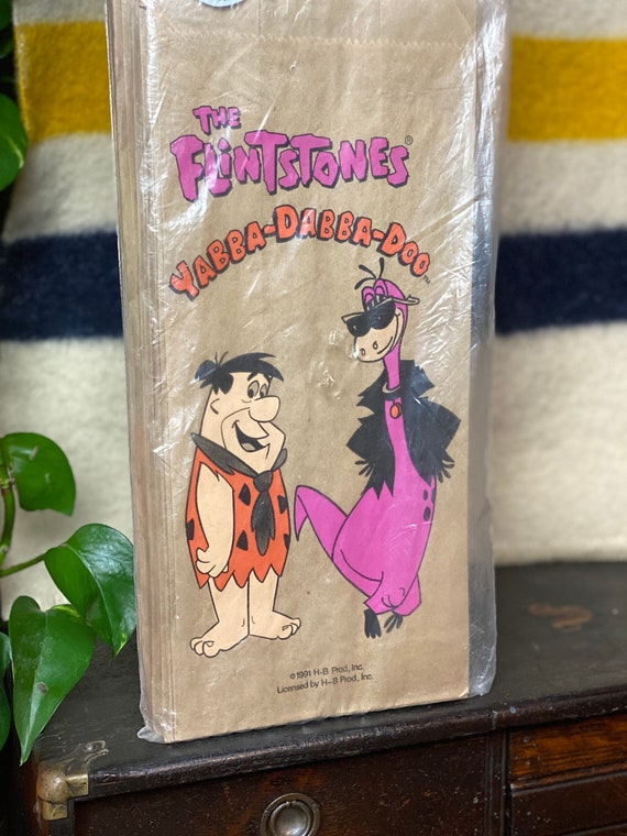 Vintage 1990s New Old Stock the Flintstones Brown… - image 4