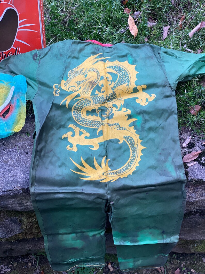 Vintage 1960s Halco Superb Brand Masquerade Dragon Costume