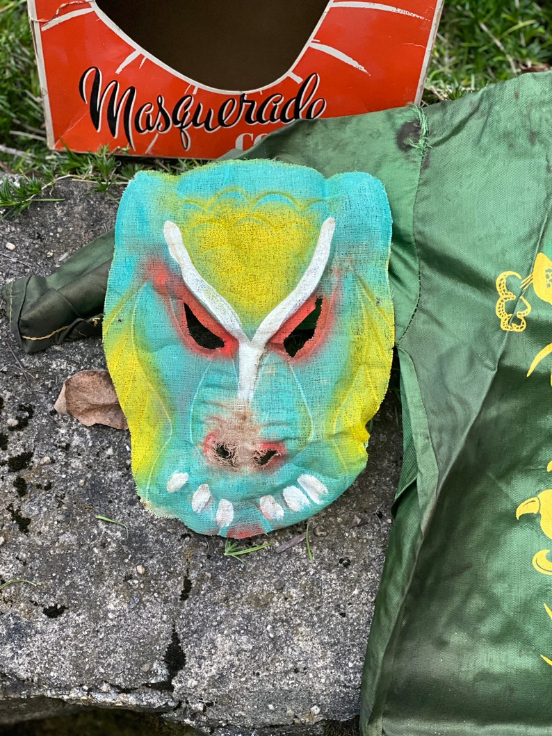 Vintage 1960s Halco Superb Brand Masquerade Dragon Costume