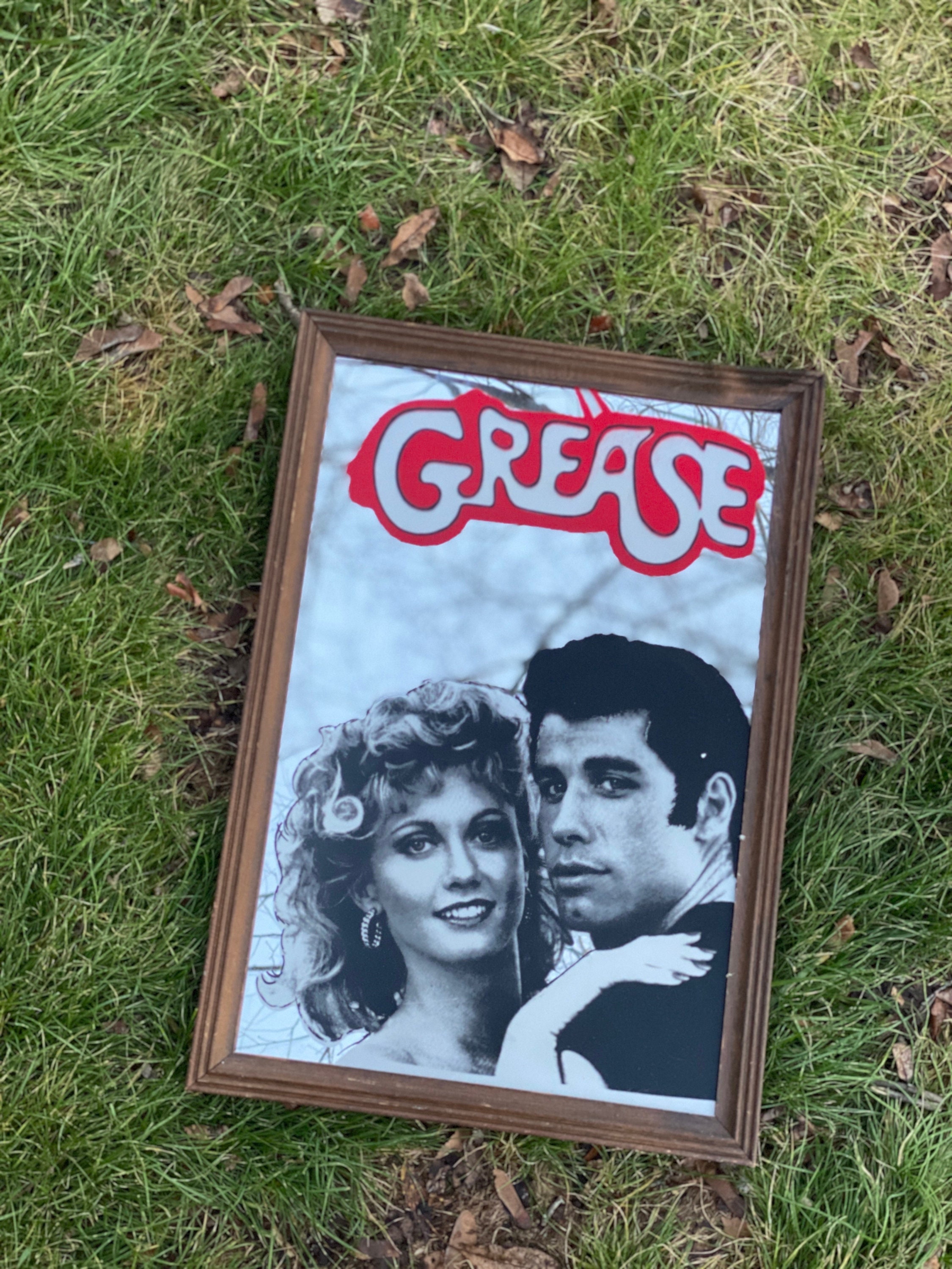 Grease You Re The One That I Want Traduction Vintage 1970s Grease Film Grand miroir de carnaval - Etsy Canada