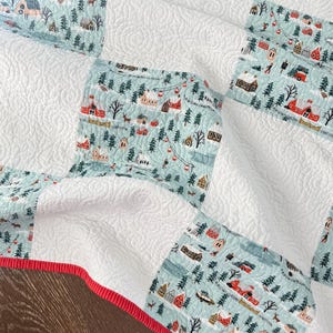 Christmas Quilt - - Rifle Paper Holiday Classic Patchwork - - 41&quot; x 49&quot;