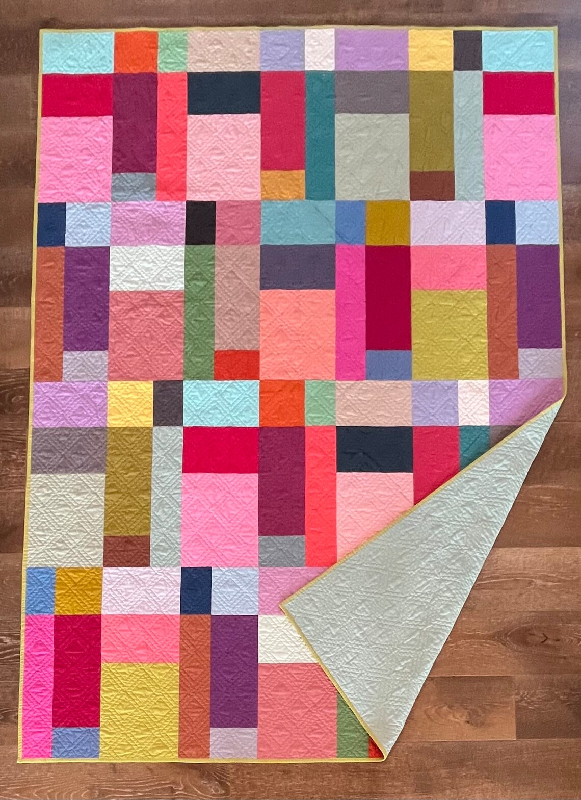 HANDMADE HEIRLOOM QUILT Tilda Color Dance Twin Bed Etsy