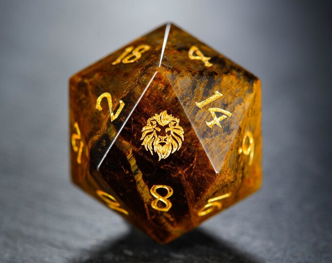 Dice RPG Set of 7 'spirit Of' Lion Dice Dungeons and Etsy