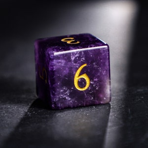 Amethyst Gemstone Dice Set image 4