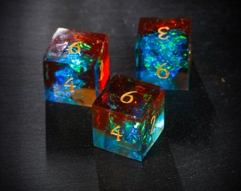 Blue Galaxy Dice D6