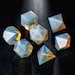 Opalite Gemstone DnD Dice Set All Number Dice 